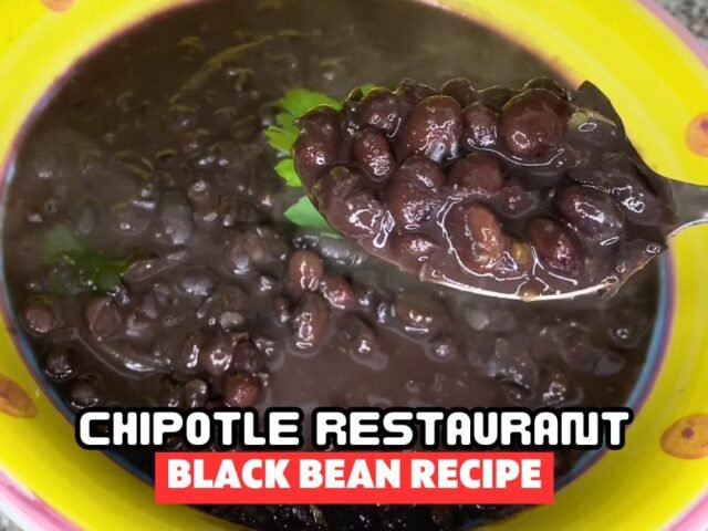 Chipotle Restaurant Black Bean Recipe
