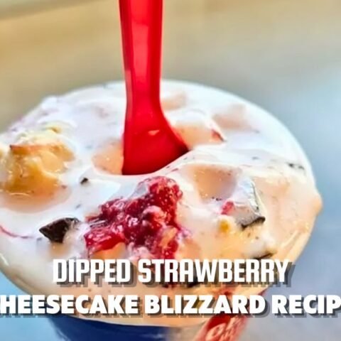 Dipped Strawberry Cheesecake Blizzard Recipe