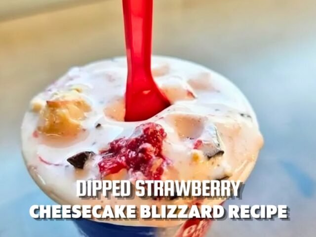 Dipped Strawberry Cheesecake Blizzard Recipe