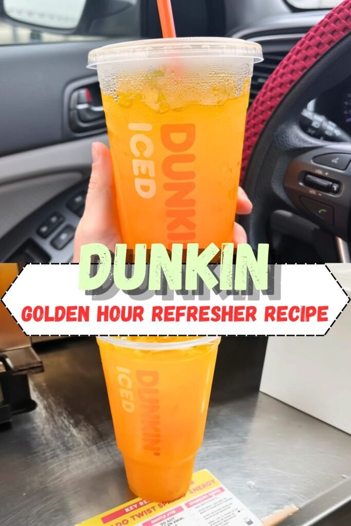 Dunkin Golden Hour Refresher