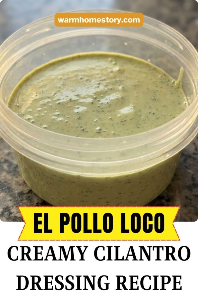 El Pollo Loco Creamy Cilantro Dressing Recipe