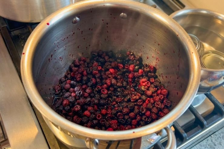 Make the Black Raspberry Puree