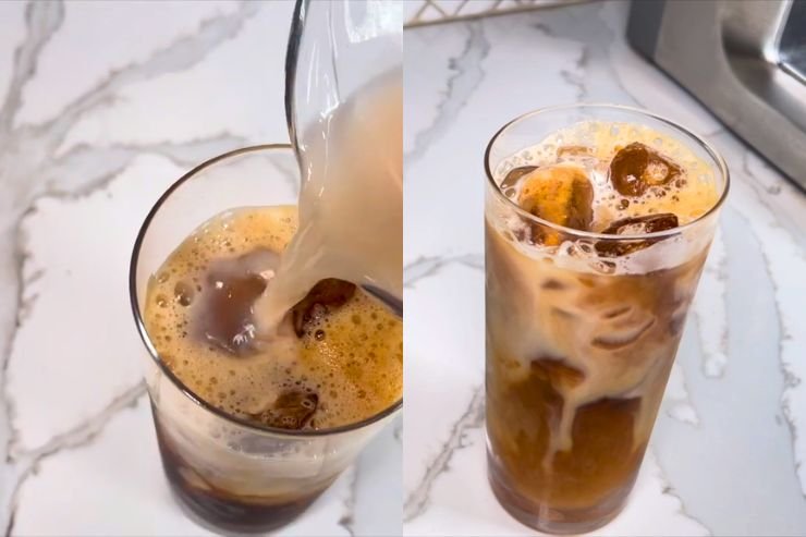 Pour the Horchata Base