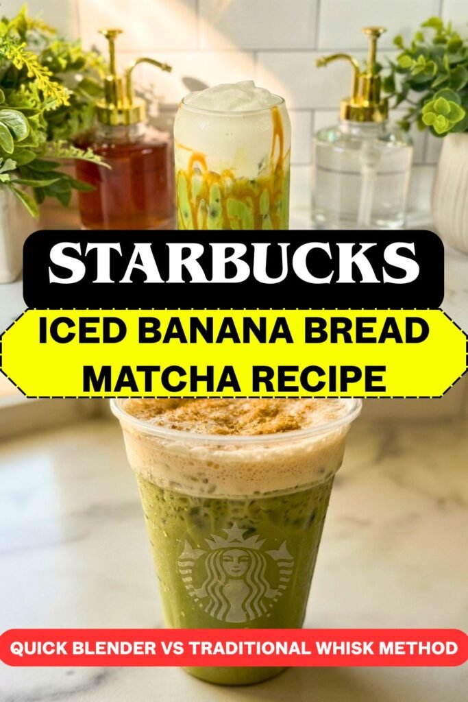 Starbucks Iced Banana Bread Matcha