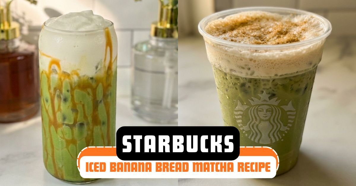 Starbucks Iced Banana Bread Matcha Recipe