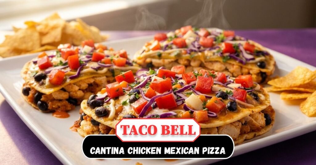 Taco Bell Cantina Chicken Mexican Pizza