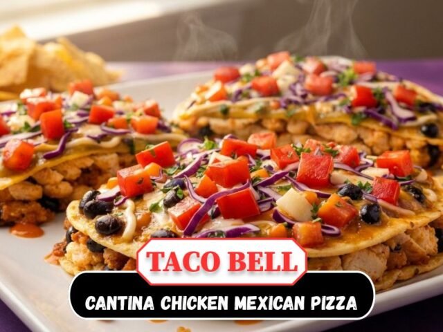 Taco Bell Cantina Chicken Mexican Pizza