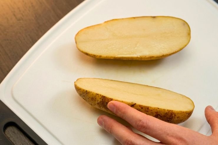 Wash and Cut the Potatoes