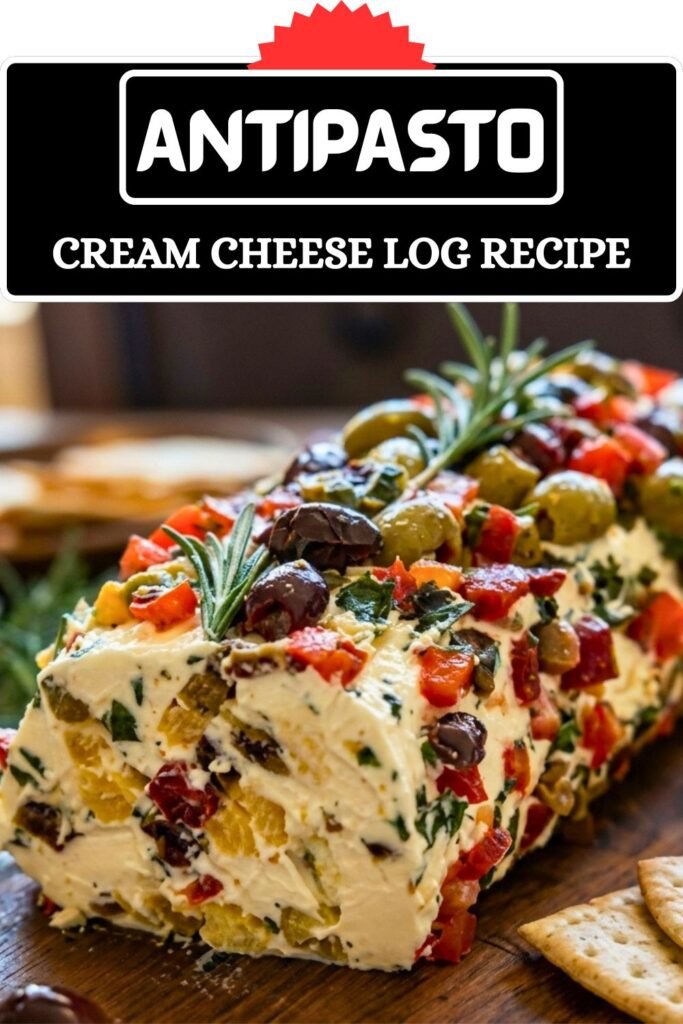 Antipasto Cream Cheese Log Recipe