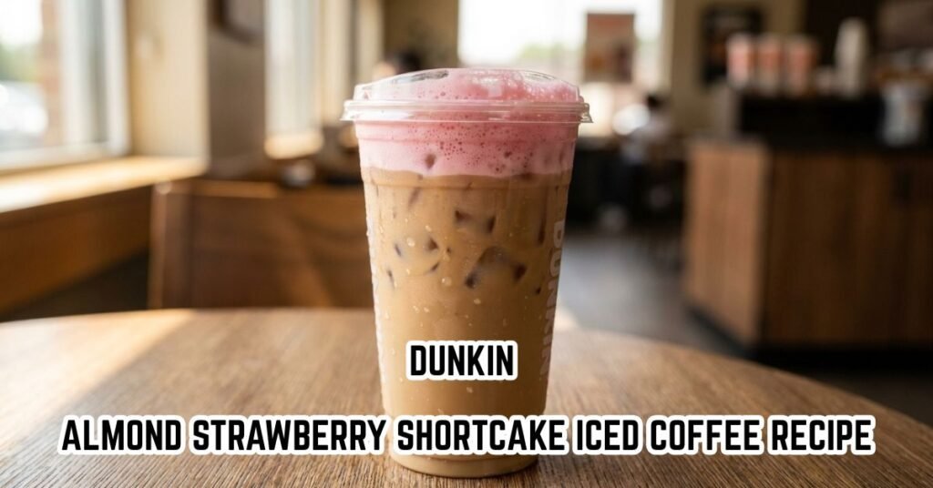 Dunkin Almond Strawberry Shortcake Iced Coffee Recipe