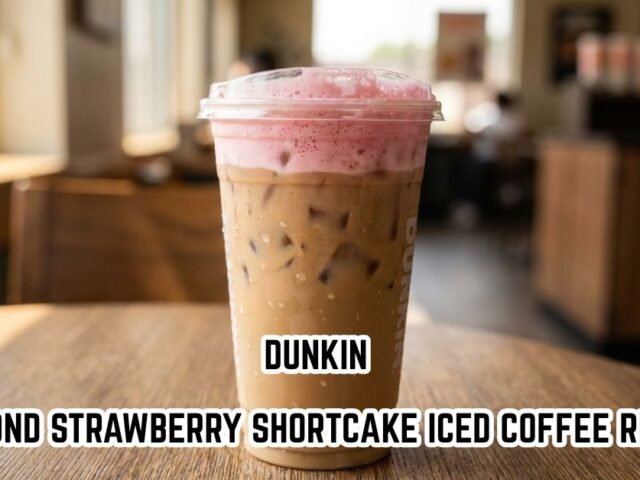 Dunkin Almond Strawberry Shortcake Iced Coffee Recipe