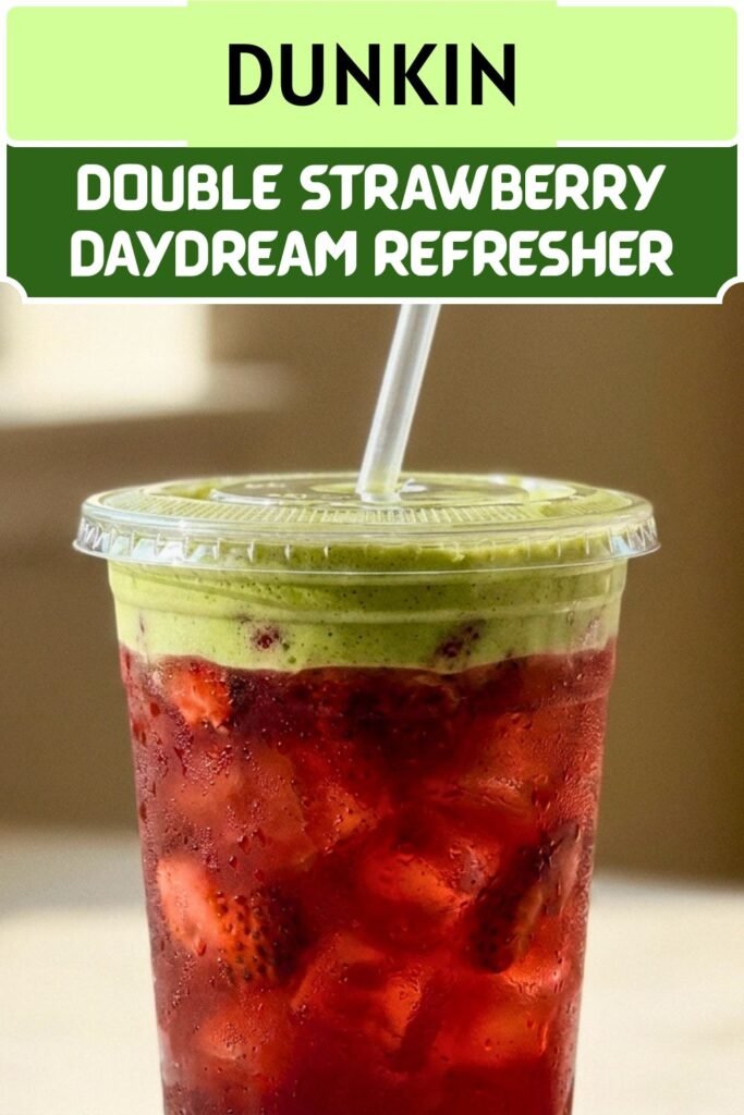 Dunkin Double Strawberry Daydream Refresher