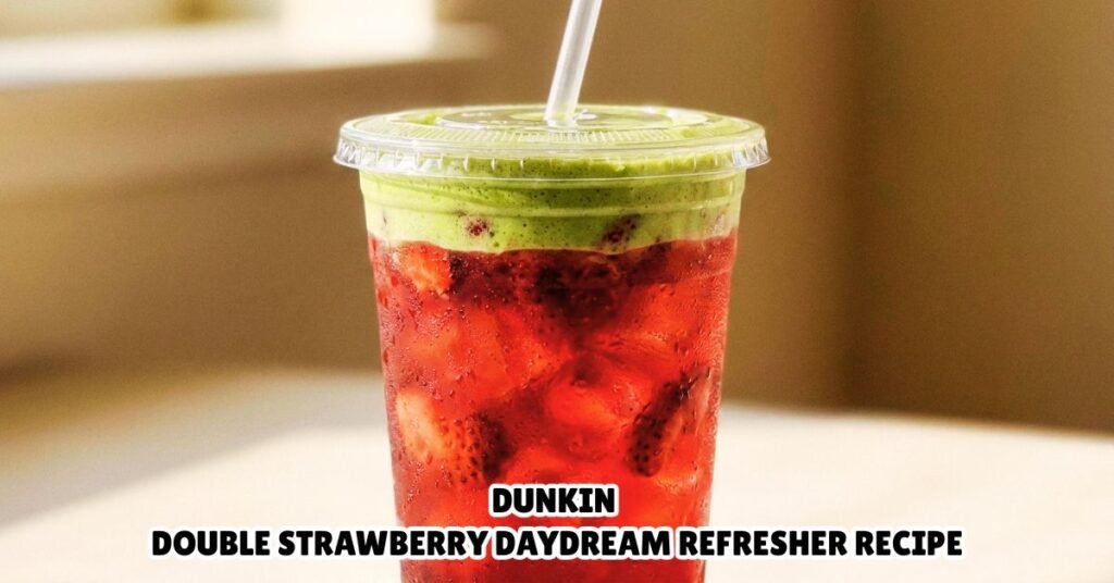 Dunkin Double Strawberry Daydream Refresher Recipe