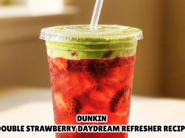 Dunkin Double Strawberry Daydream Refresher Recipe