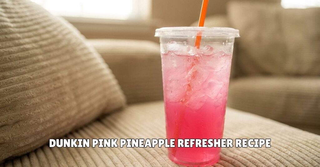 Dunkin Pink Pineapple Refresher Recipe
