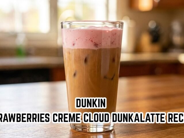 Dunkin Strawberries Creme Cloud Dunkalatte Recipe