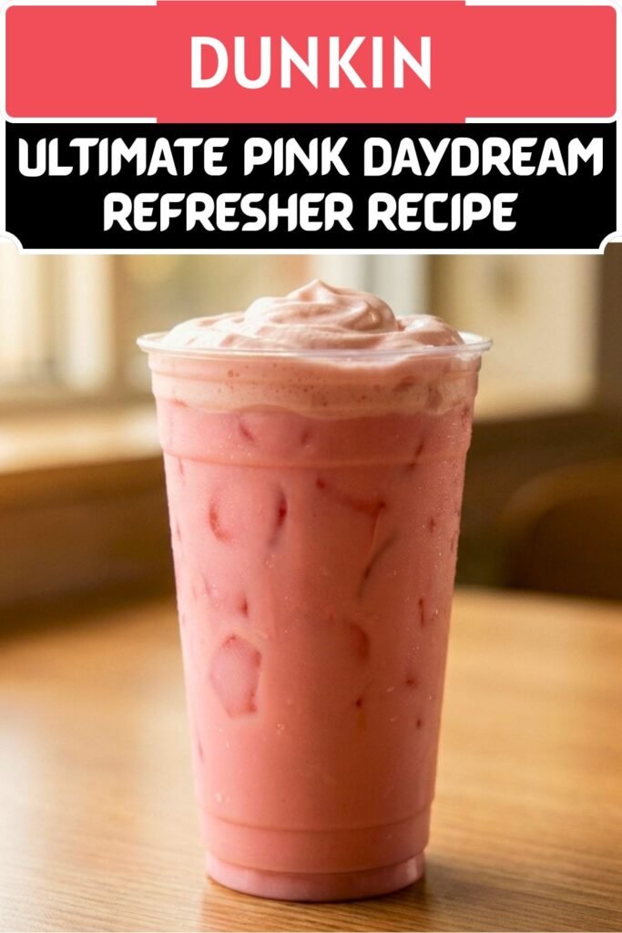 Dunkin Ultimate Pink Daydream Refresher