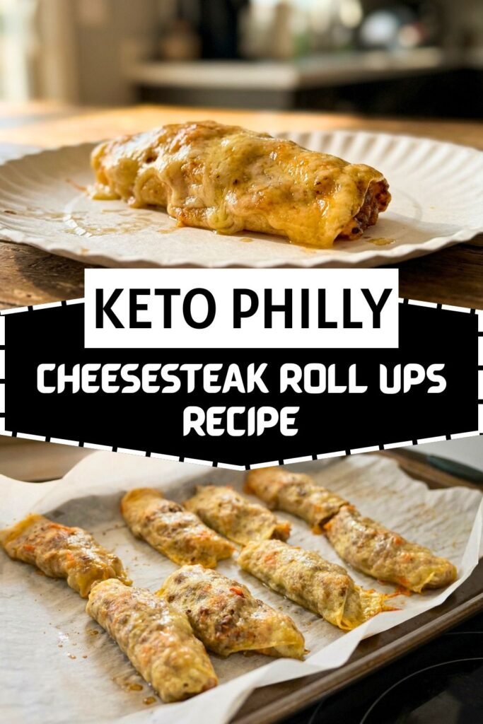 Keto Philly Cheesesteak Roll Ups
