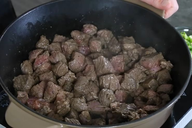 Season and Sear the Beef