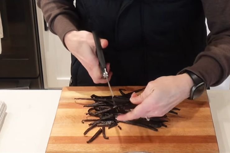 Cut the Vanilla Beans