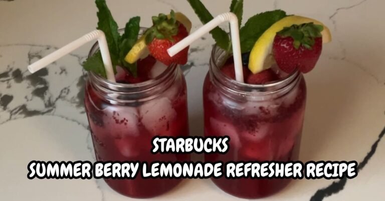 Starbucks Summer Berry Lemonade Refresher Recipe