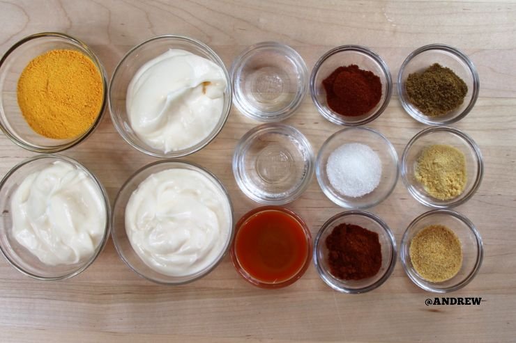 Ingredients for Taco Bell Volcano Sauce